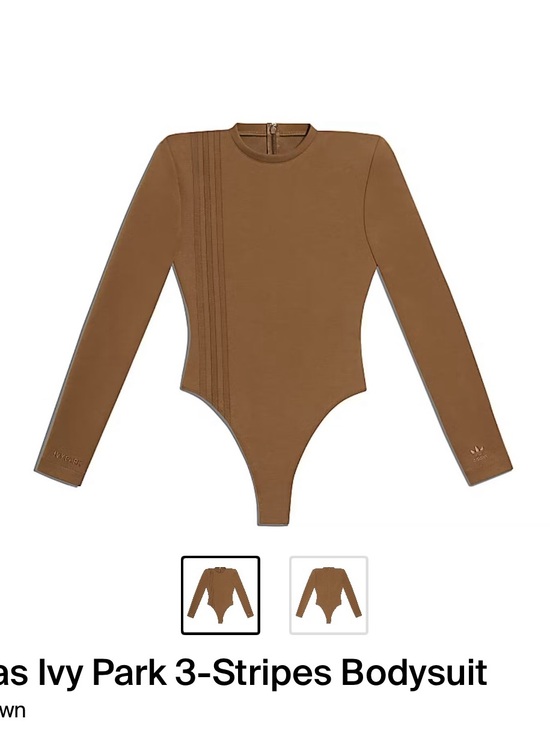 adidas Tops - adidas brown long-sleeve bodysuit